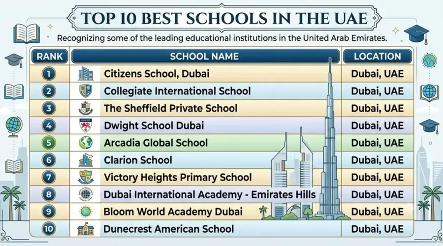 Top 10 Best Schools in The UAE