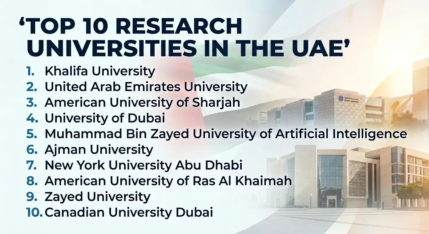 Top 10 Research Universities In The UAE